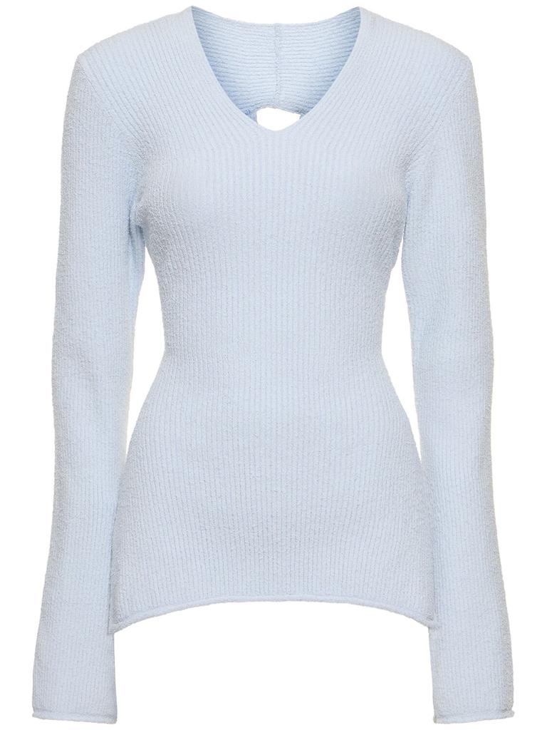 AXEL ARIGATO Tube Rib Knit Cotton Blend Top