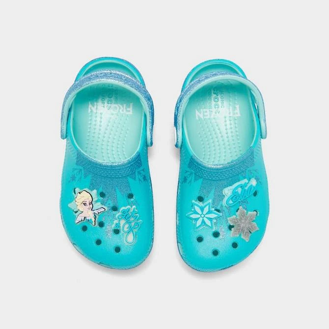 Crocs Girls' Toddler Crocs x Frozen Elsa Classic Clog Shoes 5