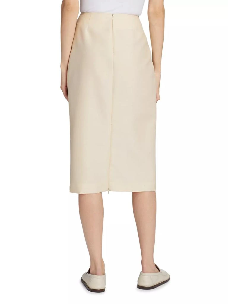 The Row Bartellette Virgin Wool-Blend Midi-Skirt 5