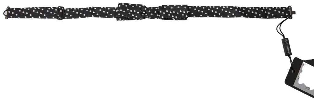 Dolce 
Gabbana Polka Dot Silk Adjustable Men Neck Papillon Bow Men
s Tie