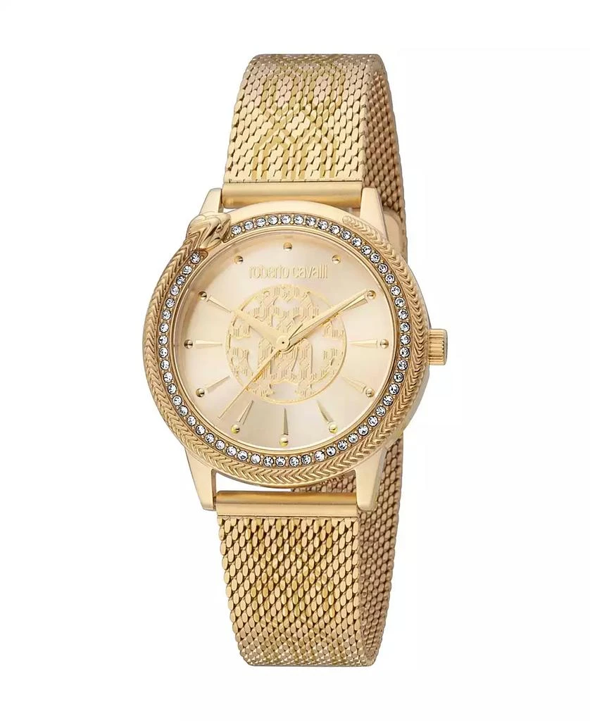 Roberto Cavalli Women's Quartz Gold-tone Stainless Steel Watch 1