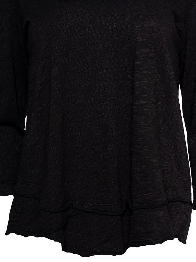 Wilt Shrunken Crew 3/4 Sleeve Mock Layer Tee 7