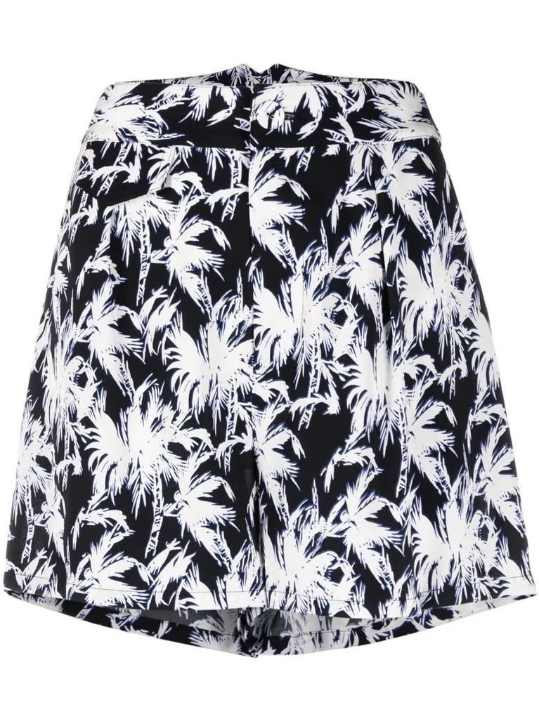 DVF Diane von Furstenberg palm tree-print shorts - women 1