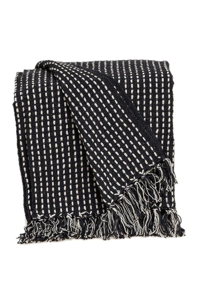 Parkland Petra Casual Beige 52" x 67" Woven Handloom Throw 1