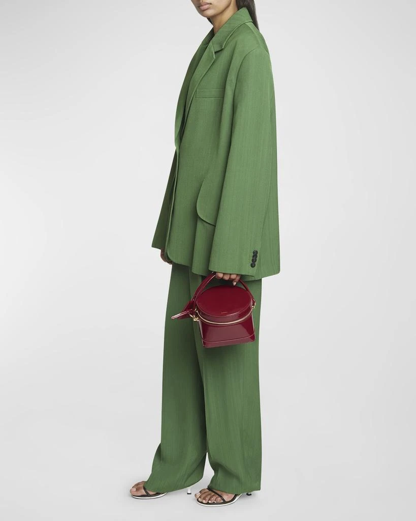 Jacquemus Le Vanito Patent Top-Handle Bag 3