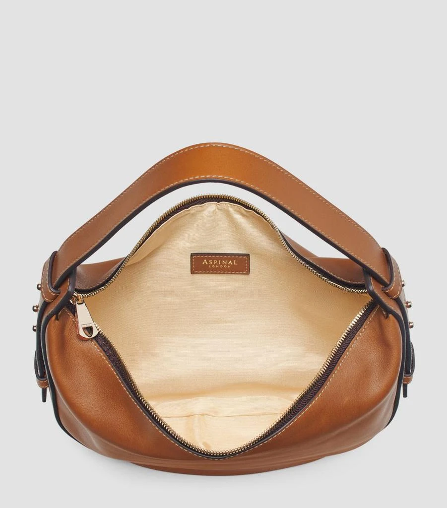 Aspinal of London Leather Hobo Crescent Shoulder Bag 3