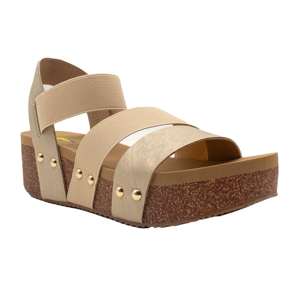 VOLATILE Picnic Stretch Wedge Sandals