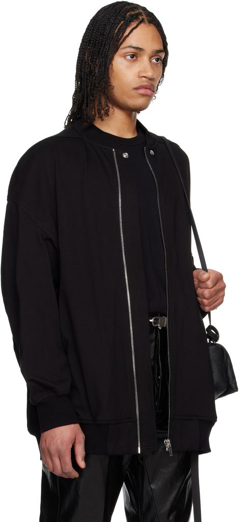 Rick Owens Black Hollywood Jumbo Flight Bomber Jacket