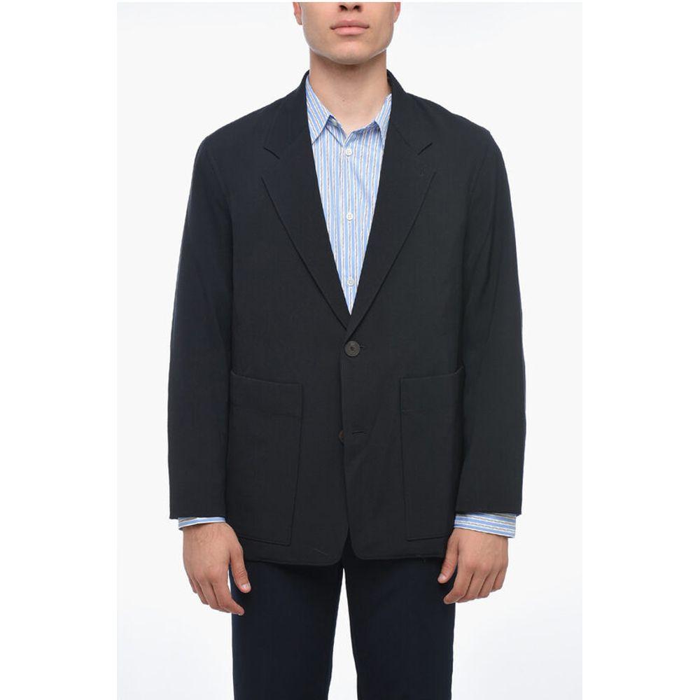 Studio Nicholson Wool-blended Blazer with Notch Men's Lapel