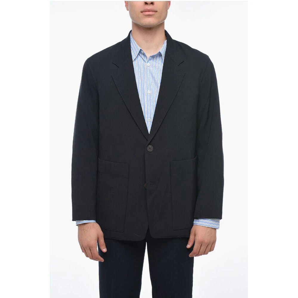 Studio Nicholson Wool-blended Blazer with Notch Men's Lapel 1