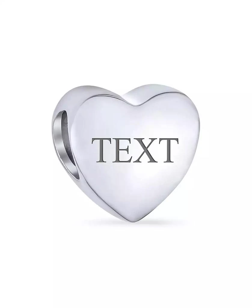 Bling Jewelry Heart Shaped God Mother Charm Bead 14K Gold Plated Sterling Silver Bracelet 3