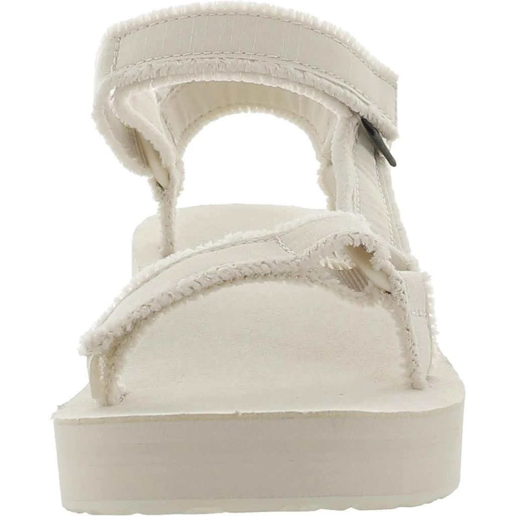 Teva Womens Fringe Canvas Platform Sandals 2