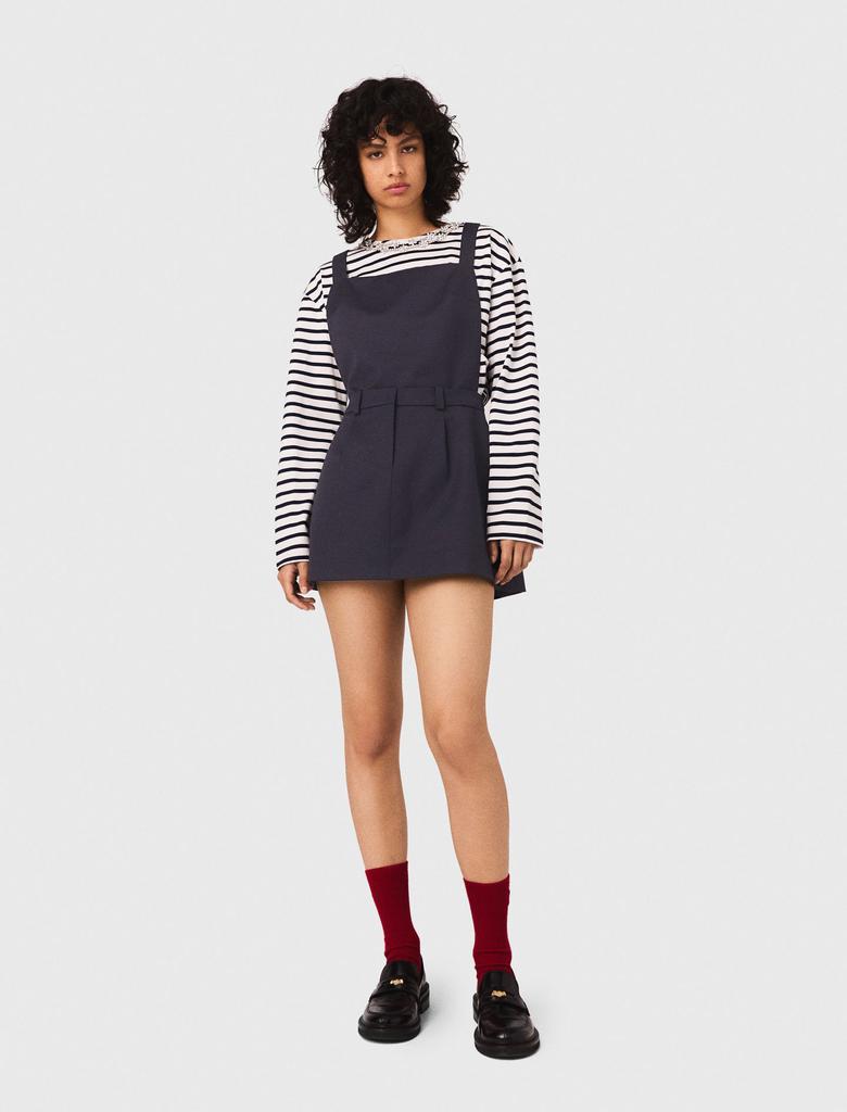 Maje Maje Woman's polyester Pinafore strap dress for Fall/Winter