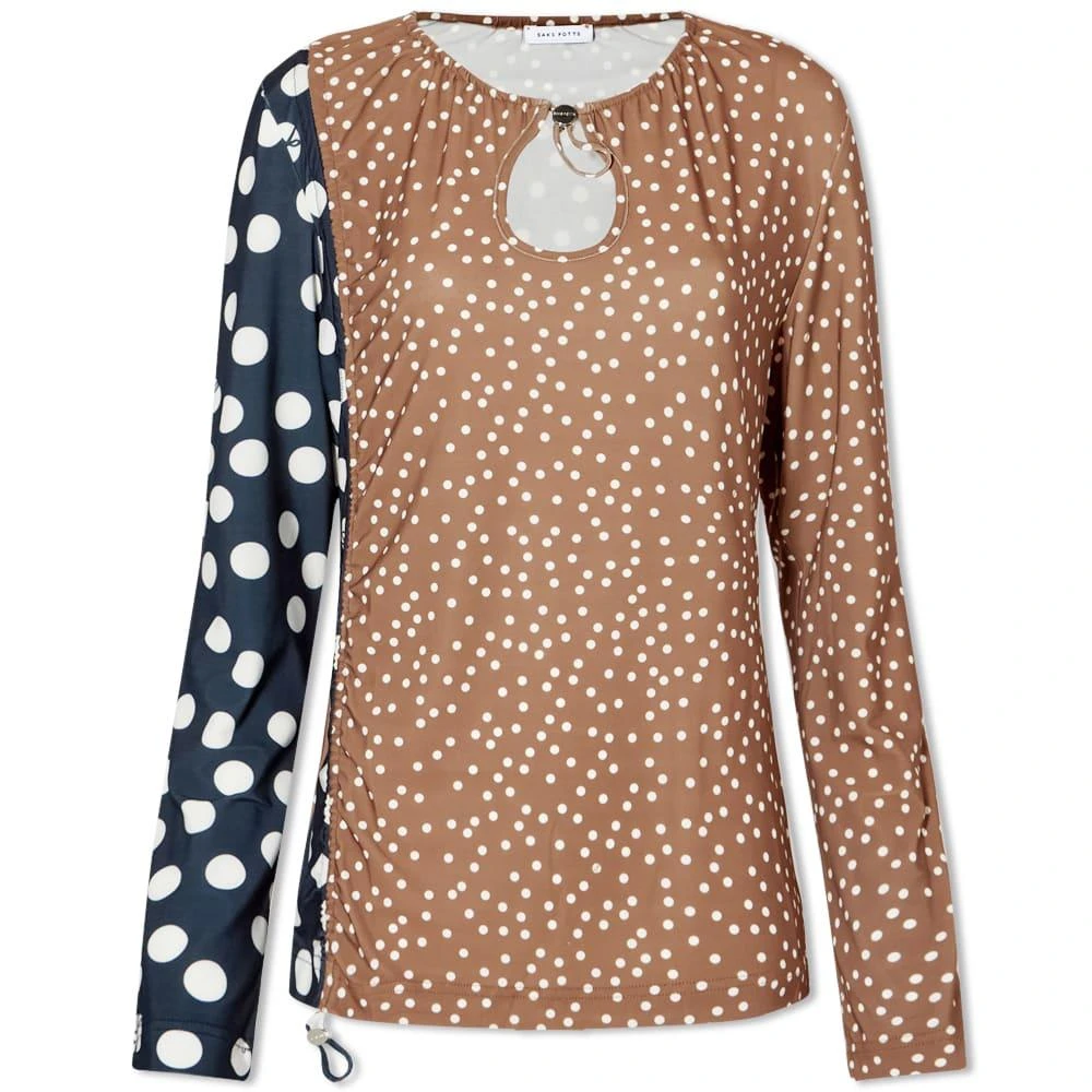 Saks Potts Saks Potts Jose Long Sleeve Polka Dot Top 1