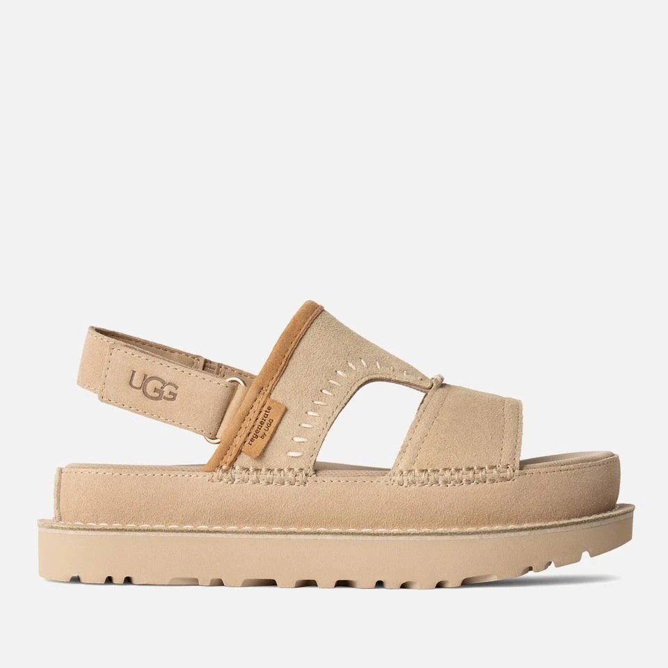 undefined UGG WOMEN'S GOLDENSTAR REGENERATE SUEDE SANDALS 1