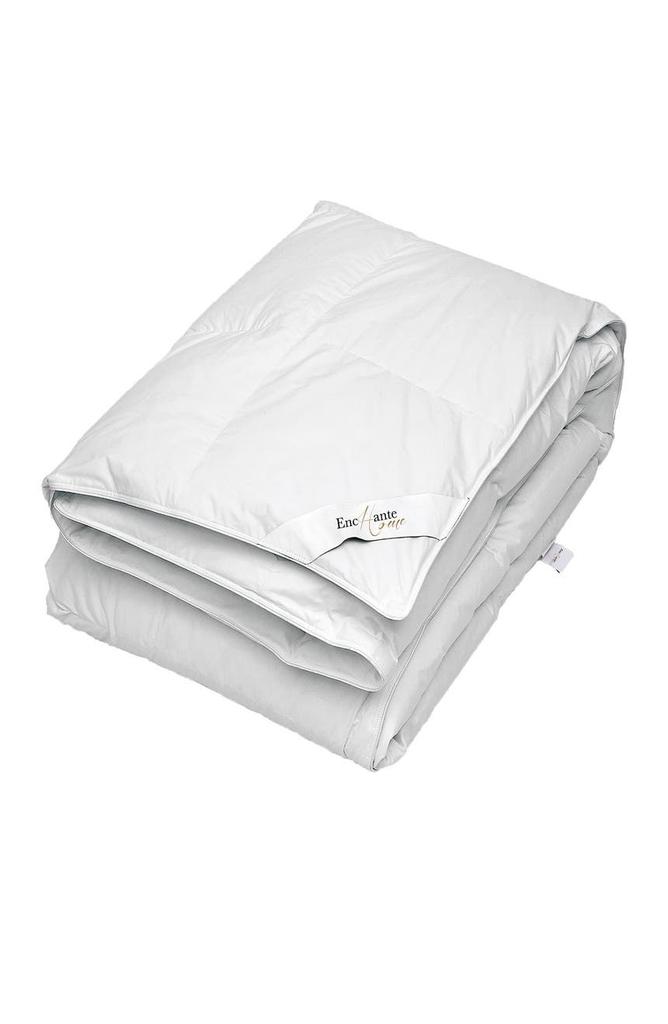 Enchante Home Luxury European Down & Feather Queen Size Comforter - White