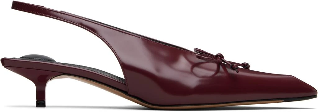 Jacquemus Burgundy La Croisière 
The low Cubisto slingbacks
 Heels