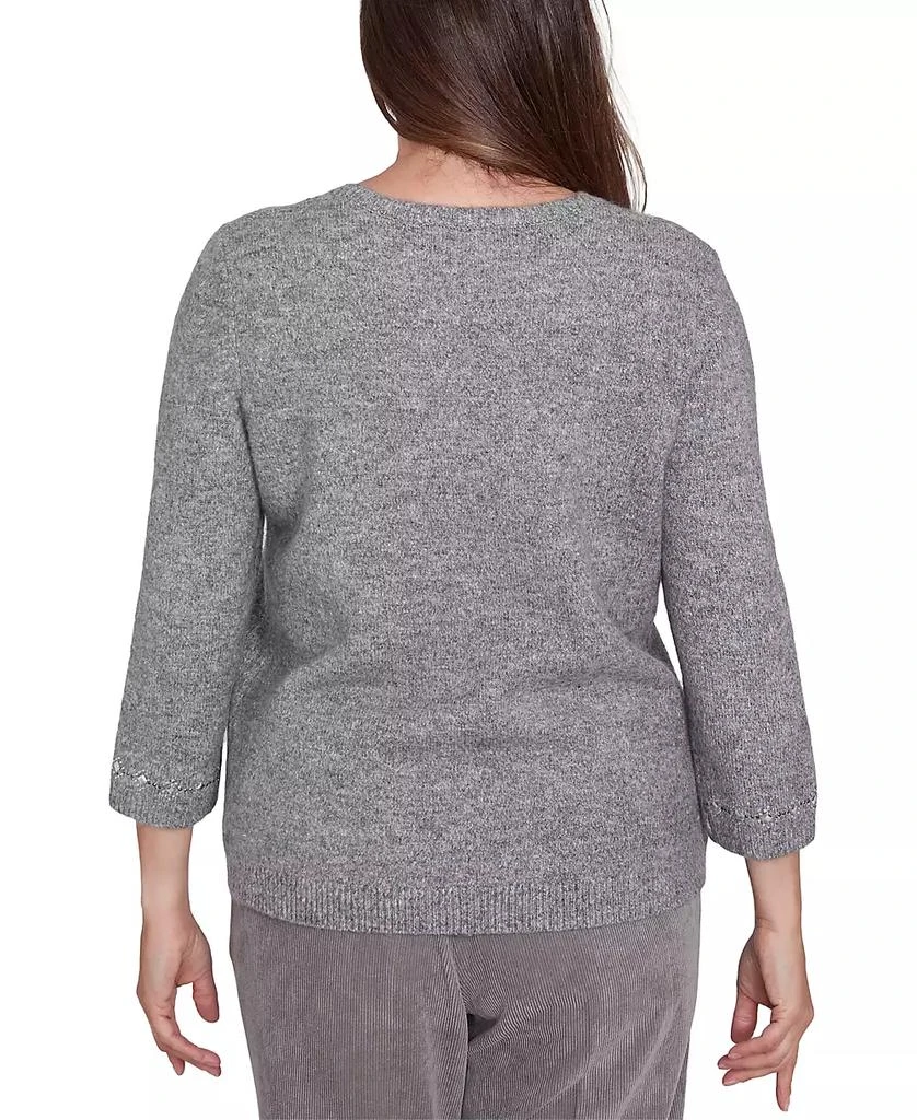 Alfred Dunner Petite Copenhagen Fair Isle Sweater 2
