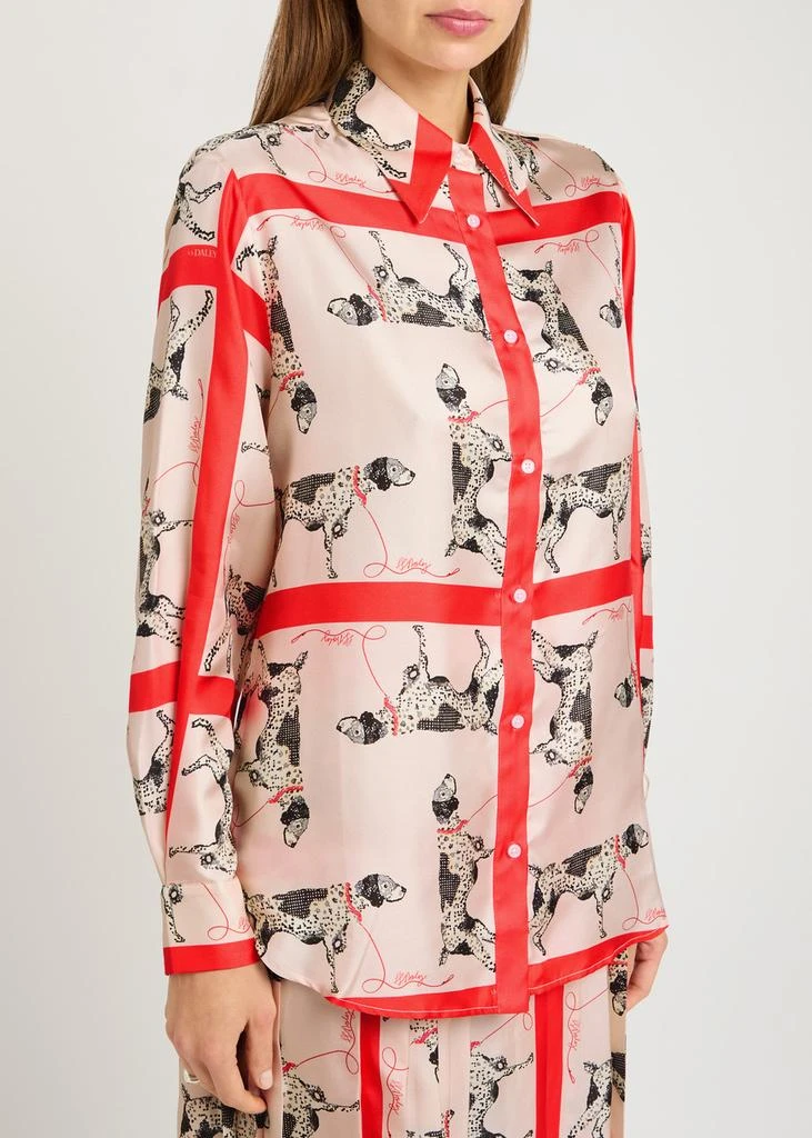 SS DALEY Pointer printed silk shirt 2