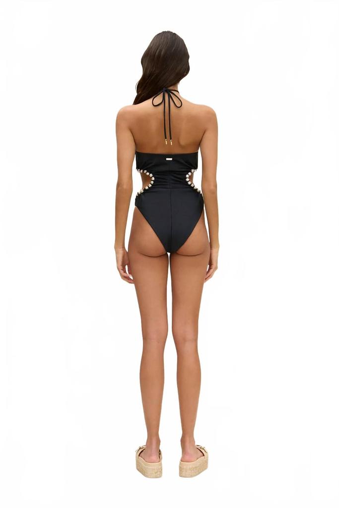 Cult Gaia Sibel One Piece Bathing Suit In Black
