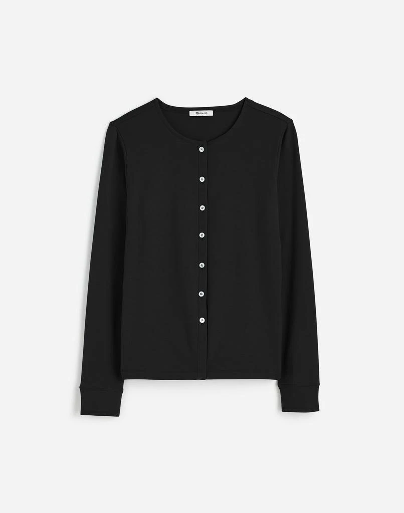 Madewell Ribbed Button-Front Cardigan 1