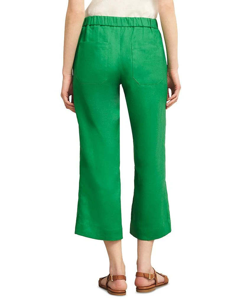 HOBBS LONDON Lillie Linen Cropped Kick Flare Pants 3