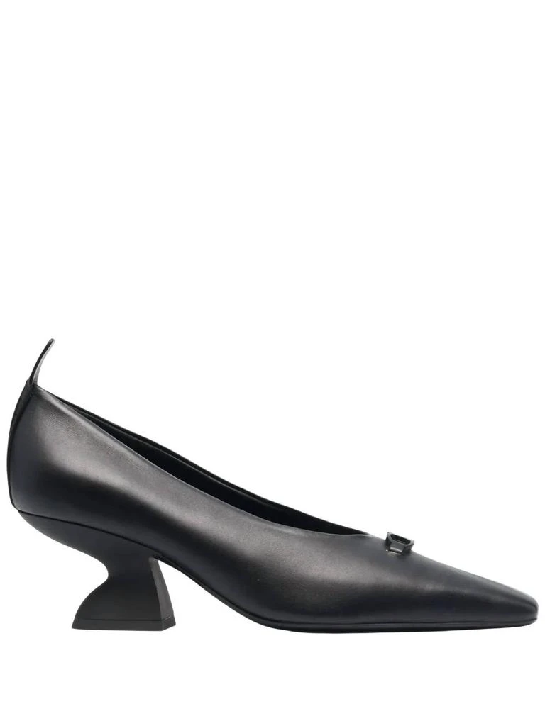 Salvatore Ferragamo Women
s Gancini Leather Pumps In Black 1