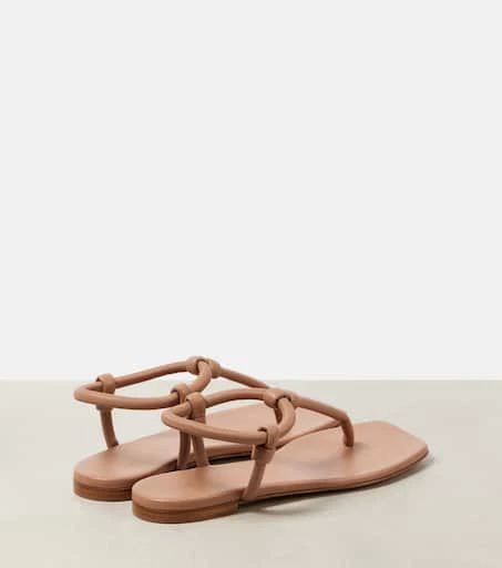 Gianvito Rossi Juno leather thong sandals 2