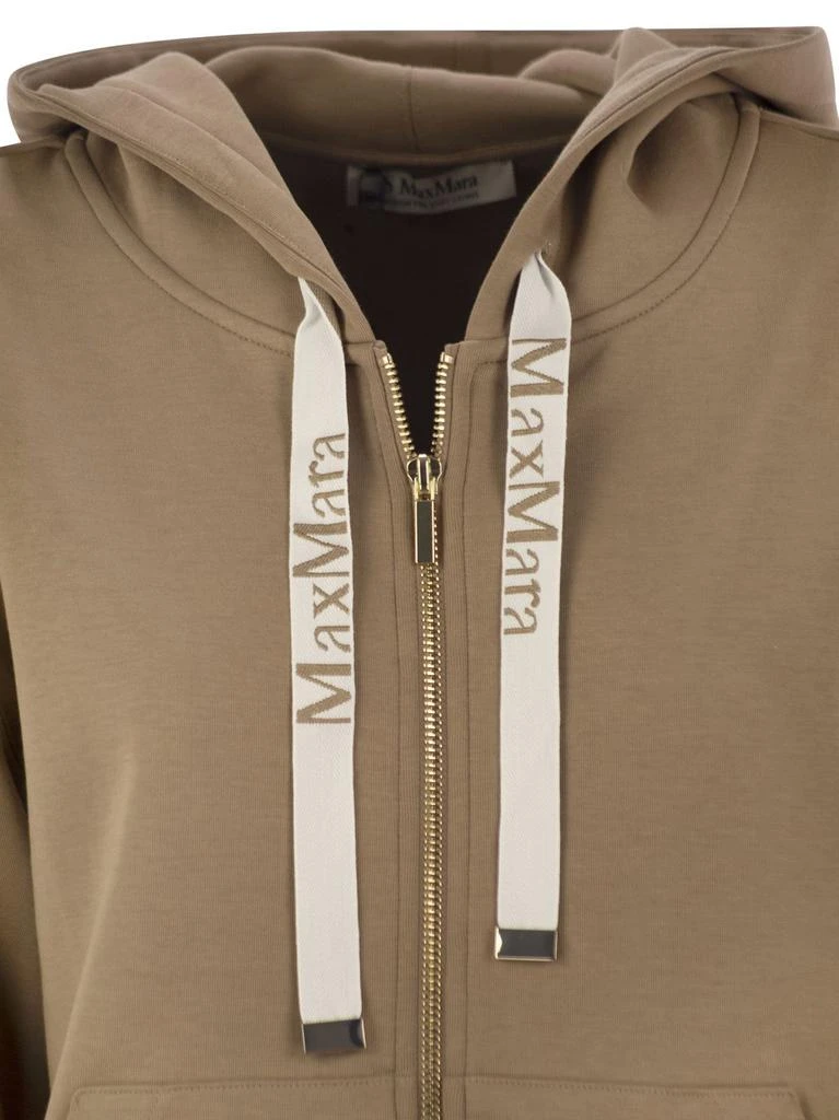 'S Max Mara 'S Max Mara Jour Zip-Up Drawstring Hoodie 4