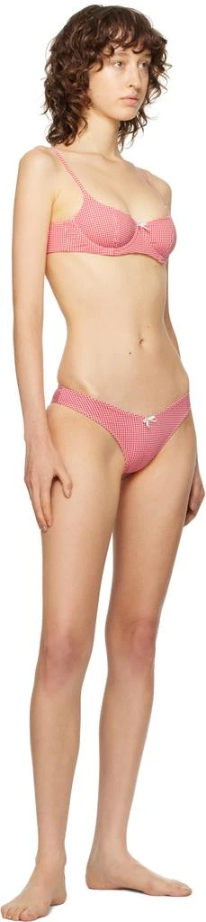Frankies Bikinis Red & White Enzo Bikini Bottom 4