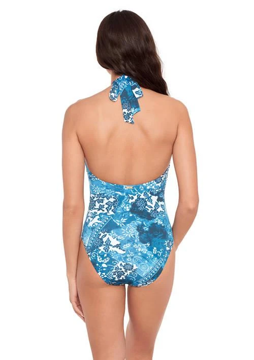 Ralph Lauren Ralph Lauren Rattan Ring High Neck One Piece Swimsuit 2