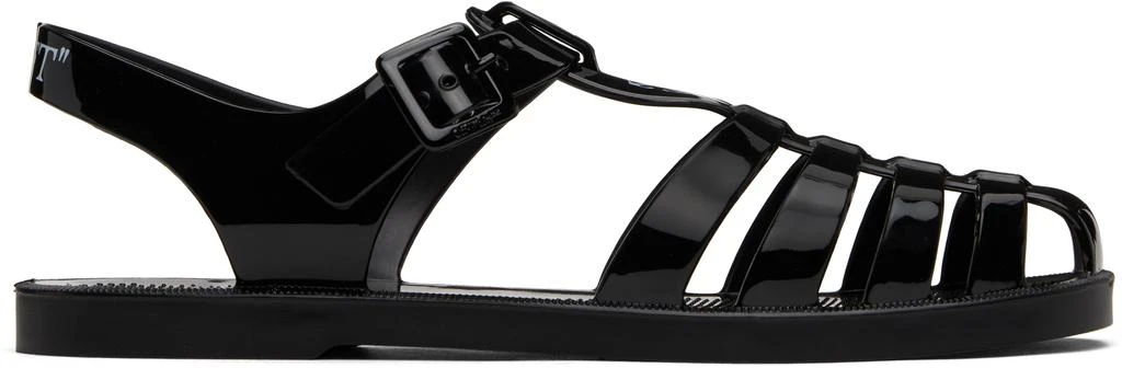 Off-White Black Arrow PVC Flat Sandals 1