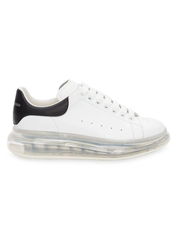 Alexander McQueen Men's Oversized Gel Sole Leather Platform Sneakers 1