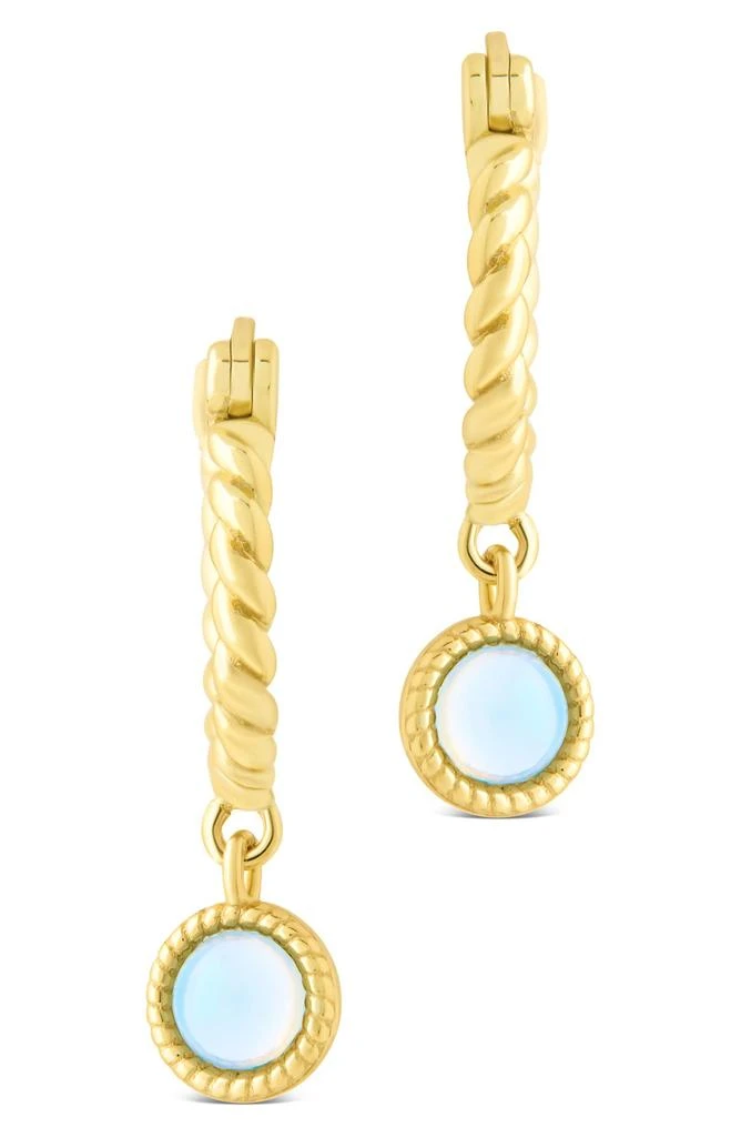 Sterling Forever Susannah Drop Huggie Hoop Earrings 5