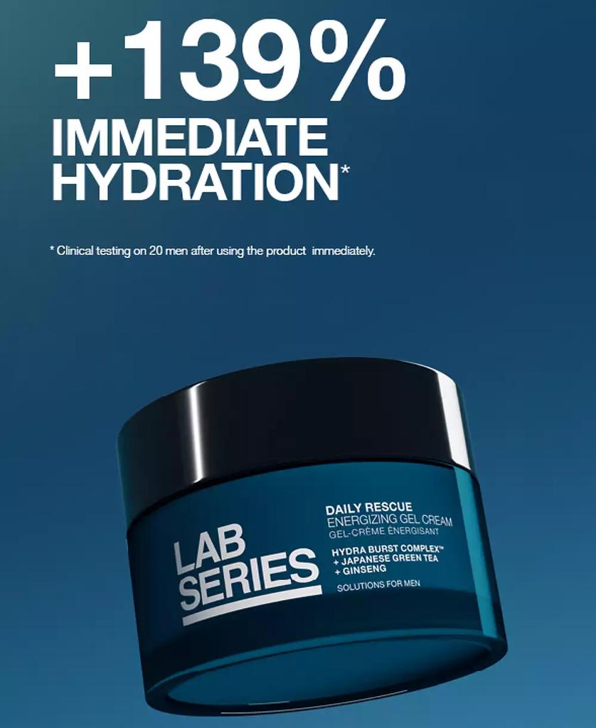 Lab Series Skincare For Men Daily Rescue Energizing Gel Cream Moisturizer, 1.7 oz.