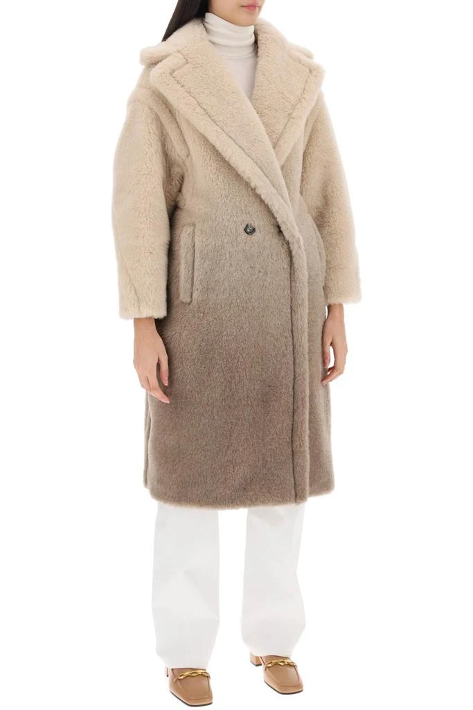 MAX MARA 'gatto' shaded-effect teddy bear icon coat 2