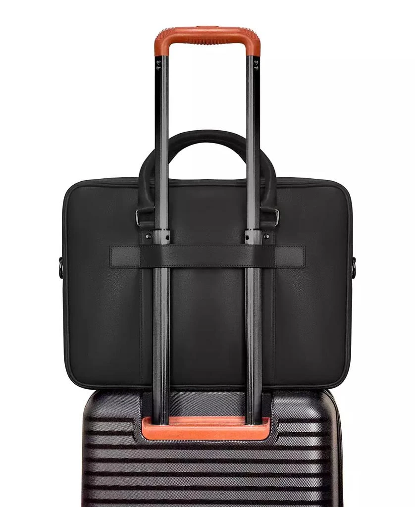 CHAMPS Onyx Collection Leather Slim Briefcase 7