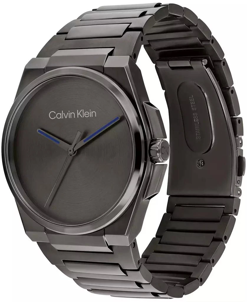 Calvin Klein Men's Meta-Minimal Grey Stainless Steel Watch 41mm 2