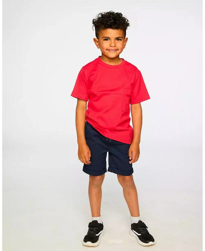 Deux par Deux Baby Boys Stretch Twill Shorts Dark Blue