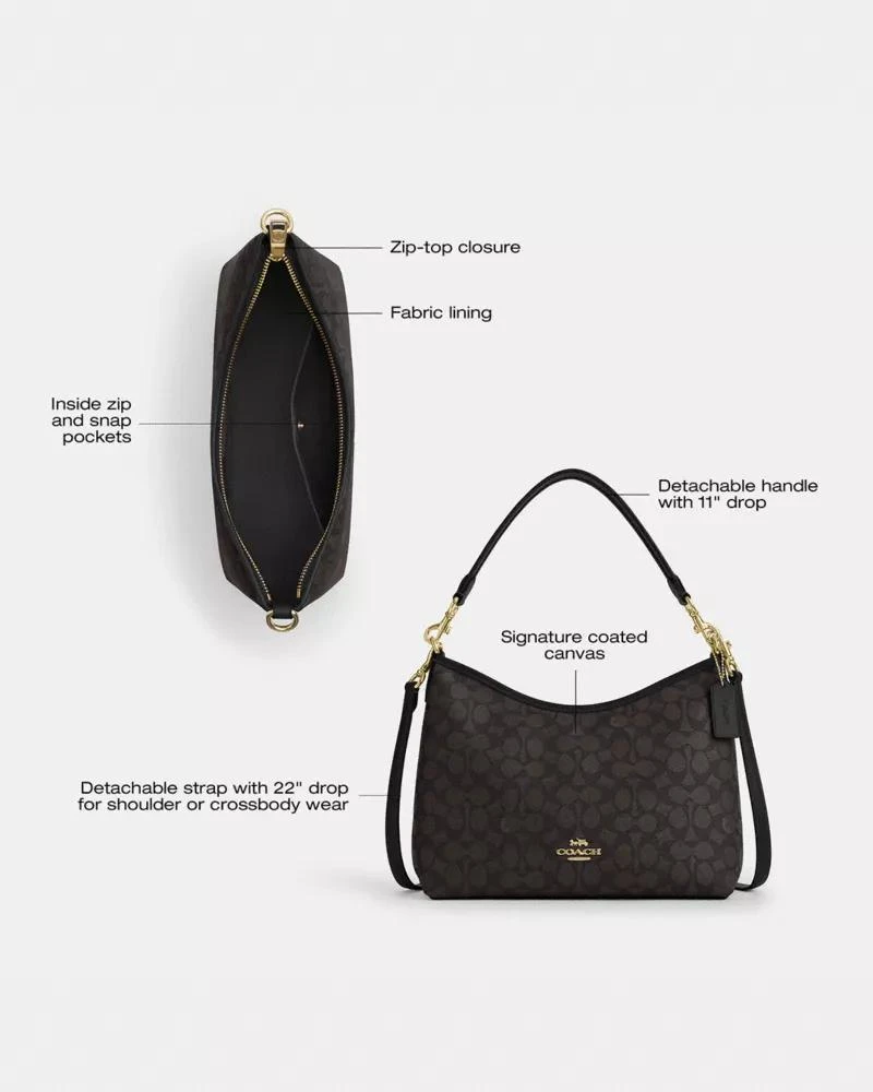 Coach Laurel Shoulder Bag In Signature Canvas 7