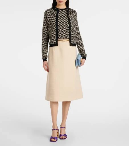 Valentino Toute La V virgin wool cardigan 2