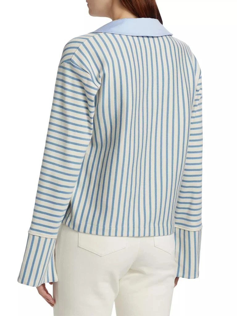 Tanya Taylor Whitney Striped Long-Sleeve Top 5