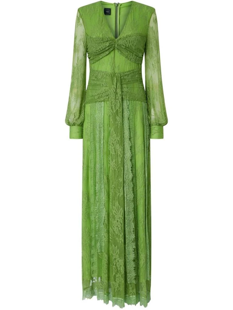 slim fit dress slacks Elegant Long Dress Pinko / Green