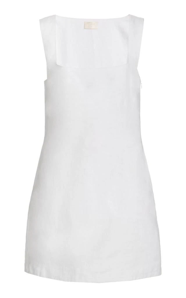 Posse Posse - Exclusive Alice Linen Mini Dress - White - M - Moda Operandi 1