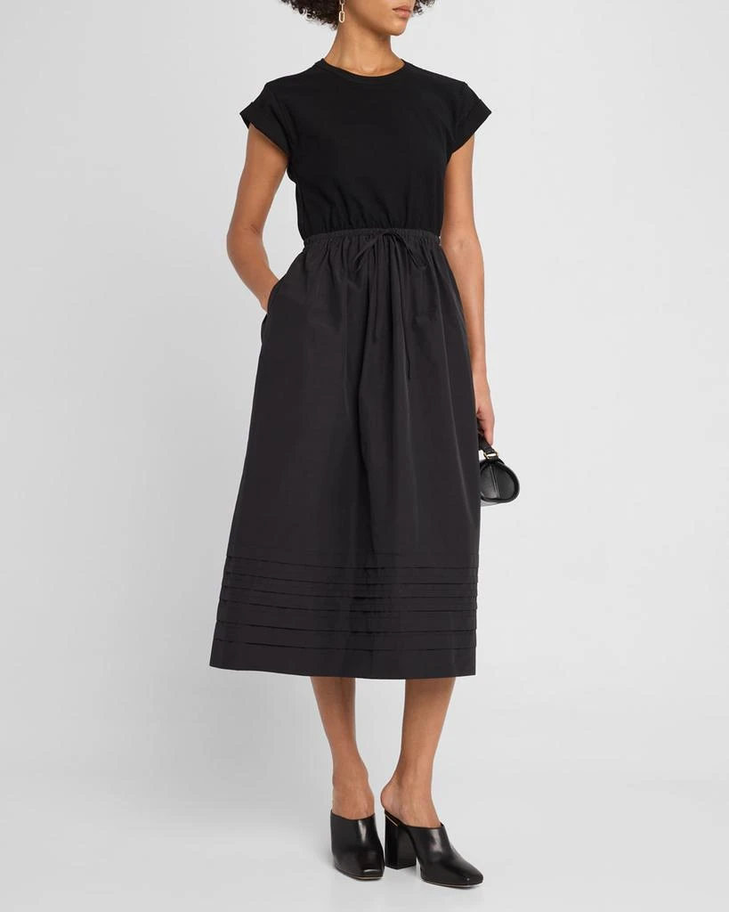 La Ligne T-Shirt Dress with Shirring 2