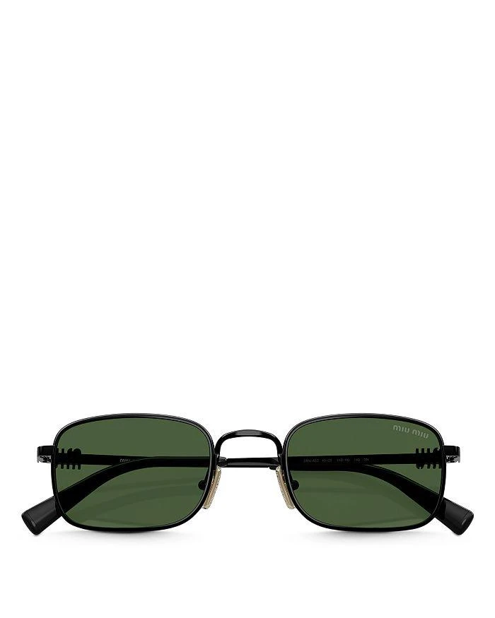 Miu Miu Regarde Rectangle Sunglasses, 49mm 2