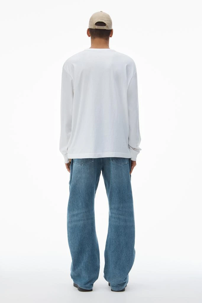 Alexander Wang UNISEX LONG SLEEVE TEE IN HIGH TWIST JERSEY 4