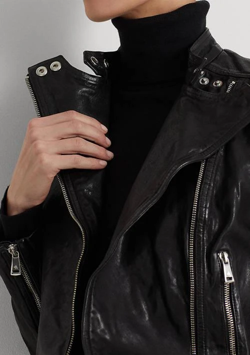 Ralph Lauren Ralph Lauren Leather Moto Jacket 3