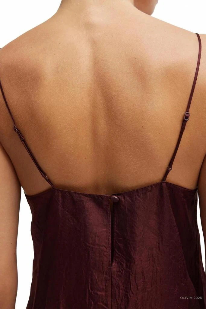 Tibi Slip Cami In Port Wine 2