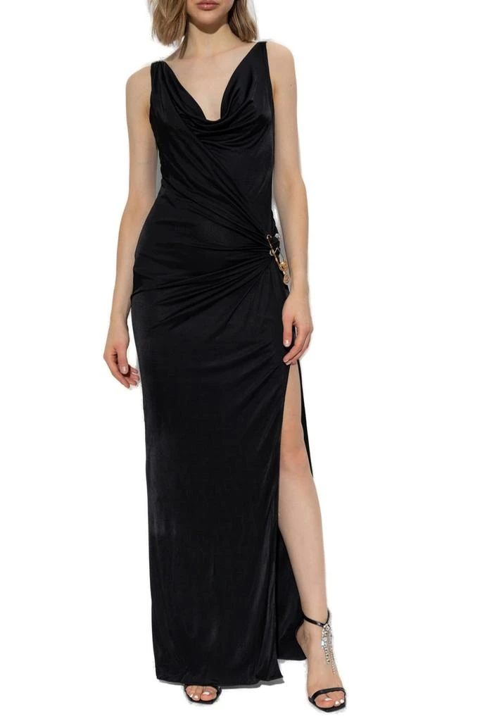 Versace Versace Sleeveless Safety Pin Detailed Dress 2